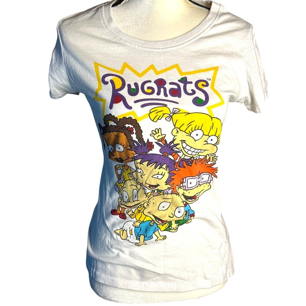 Nickelodeon Rugrats Graphic T-Shirt XL Juniors Tee Angelica Tommy Susie